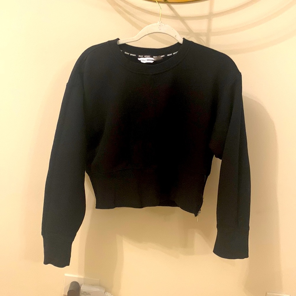 DKNY Women's Sport Side-Zip Cropped Top
